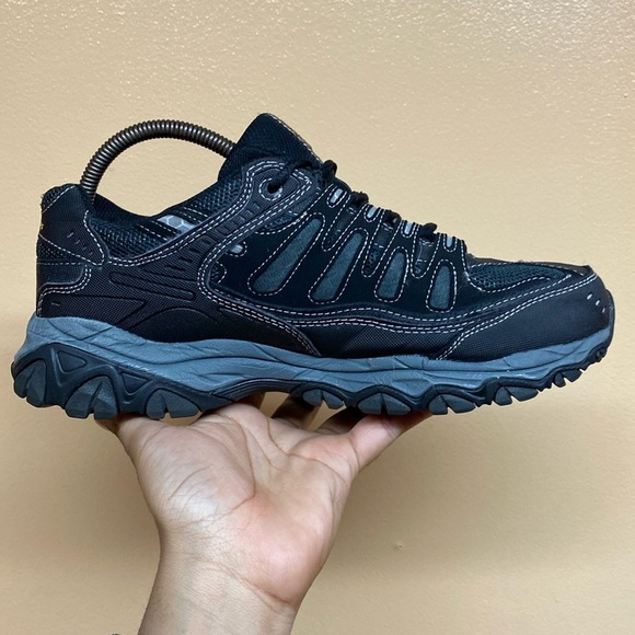 Skechers After Burn Memory Fit Sneakers “Black Charcoal” - Picture 12 of 16